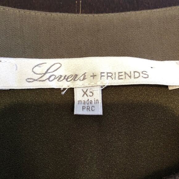 Lovers & Friends army green lace up dress size XS - Picture 11 of 16